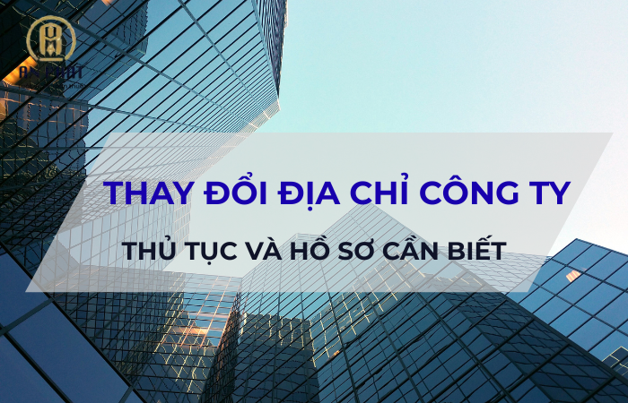 thay đổi địa chỉ công ty